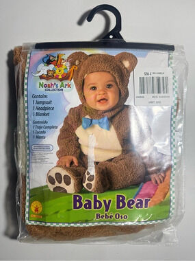 Noah's Ark Baby Bear Costume Brown Baby 6-12 Months NWT